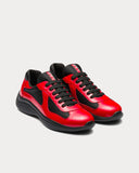 Sneakers Prada America’s Cup en cuir verni et tissu
