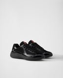 Sneakers Prada America’s Cup en cuir verni et tissu