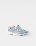 Sneakers Prada America’s Cup en cuir verni et tissu