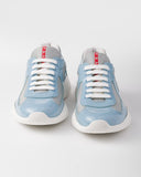 Sneakers Prada America’s Cup en cuir verni et tissu